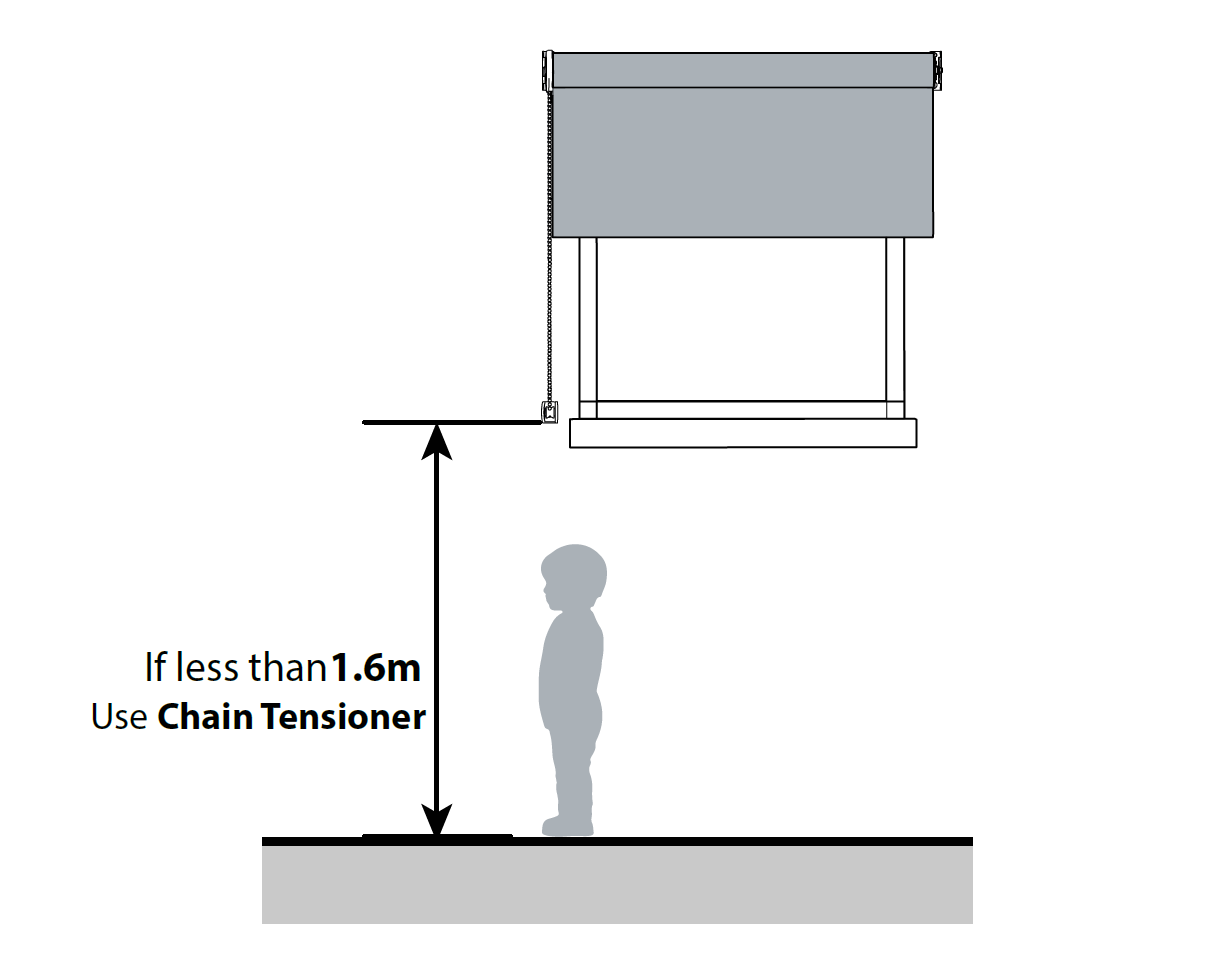 1.6 meter chain tensioner height - Rollease acmeda 1.6 meter chain tensioner height - Rollease acmeda